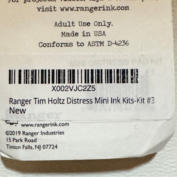 Tim Holtz Stencils Snowflakes Digits Distress Ink#3 6 Pc Lot Linen Photo Soot - Picture 7 of 9